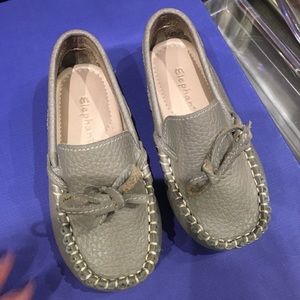 Elephantito boys gray driver loafers